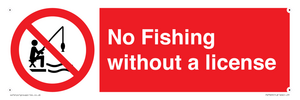 No Fishing without a license